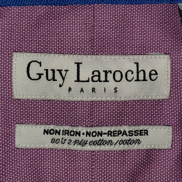 💥Sale💥Guy Laroche Paris 100% Cotton Button Up - Picture 5 of 7